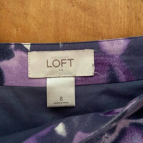 Loft Size 8 lined print skirt - Picture 9 of 9